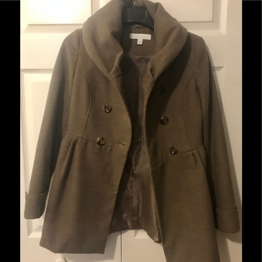 NY&Co Tan Pea Coat